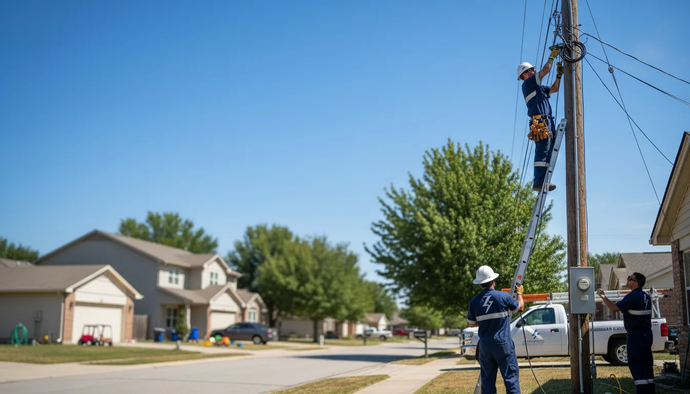 Residential electrician providing installation services in Big Lake, TX